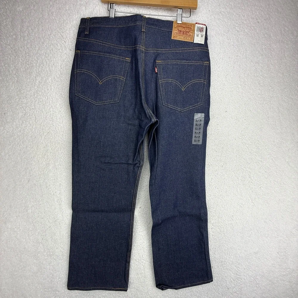 Vintage Levis 517 Mens 40x30 Boot Cut Jeans Rigid Indigo Blue USA 517-0217